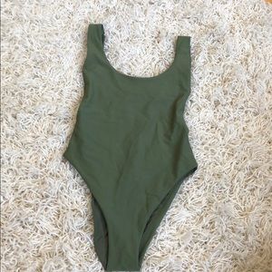 NWT Aerie Low Back Scoop Neck One Piece NWT